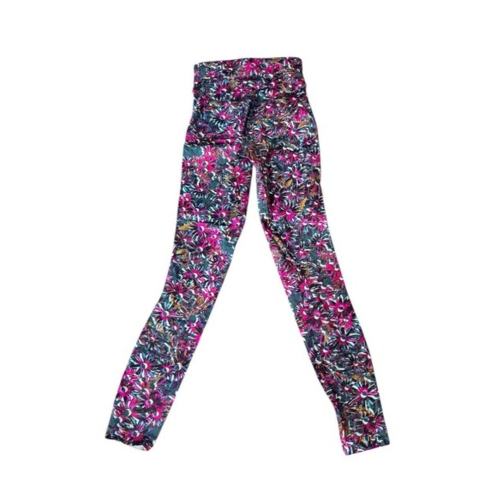 Lululemon Base Pace HR Tight 25” Floral Nulux Running Leggings Size 0‎ New